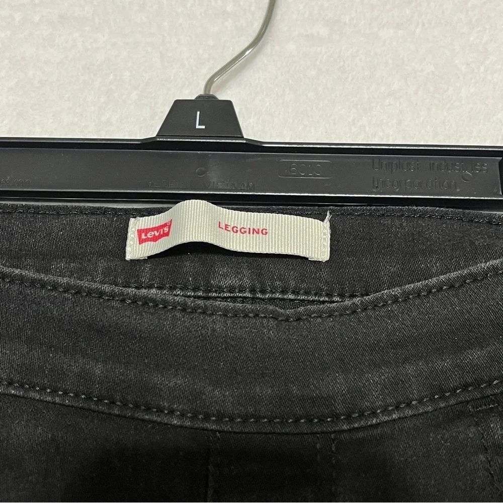 Levi's Girls Leggings Pull-on Black Stretchy Size 14 Regular
